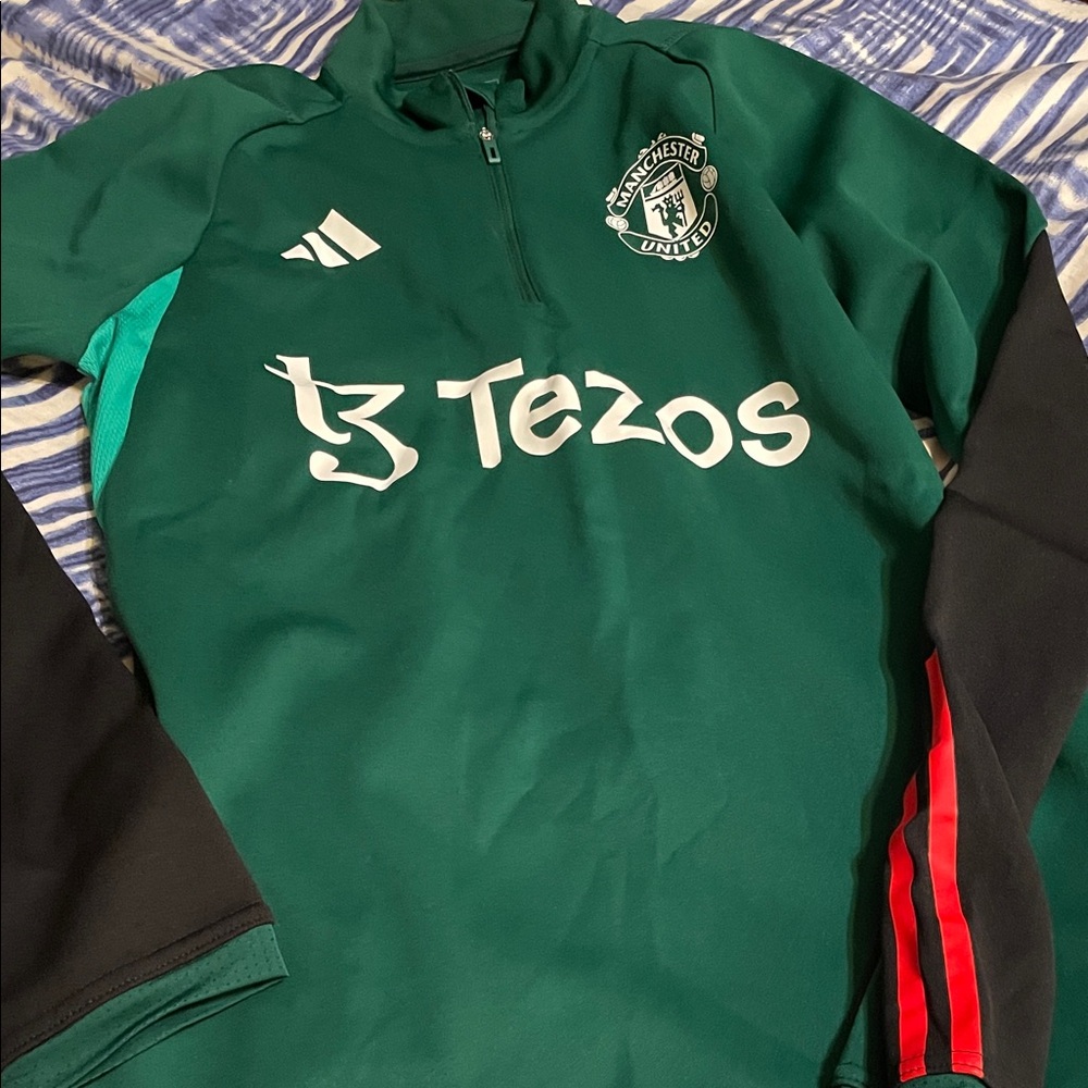 Adidas Manchester United Green Training Top